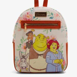 Shrek Mini Backpack Shrek Gang Floral Bioworld